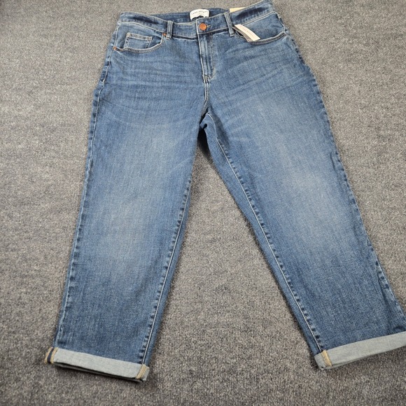 Lane Bryant Denim - Lane Bryant Boyfriend Jeans Womens 14 Blue New Mid-Rise Cuffed Denim NWT